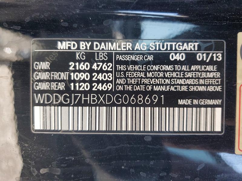 Aukcja sprzedaży 2013 Mercedes-benz C, vin: WDDGJ7HBXDG068691, numer aukcji: 60987856