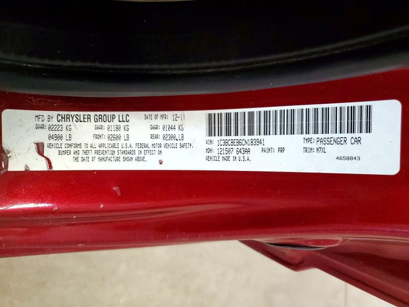 Продажа на аукционе авто 2012 Chrysler 200, vin: 1C3BCBEB6CN183941, номер лота: 60461026