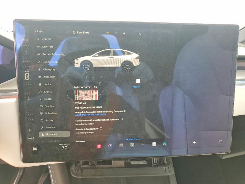 Aukcja sprzedaży 2022 Tesla Model X, vin: 7SAXCBE62NF341412, numer aukcji: 59296606