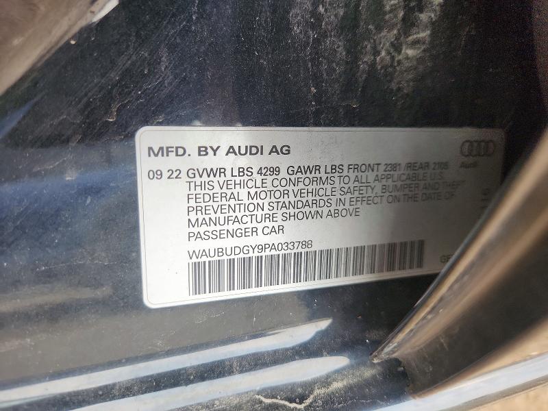 Aukcja sprzedaży 2023 Audi A3, vin: WAUBUDGY9PA033788, numer aukcji: 60846366