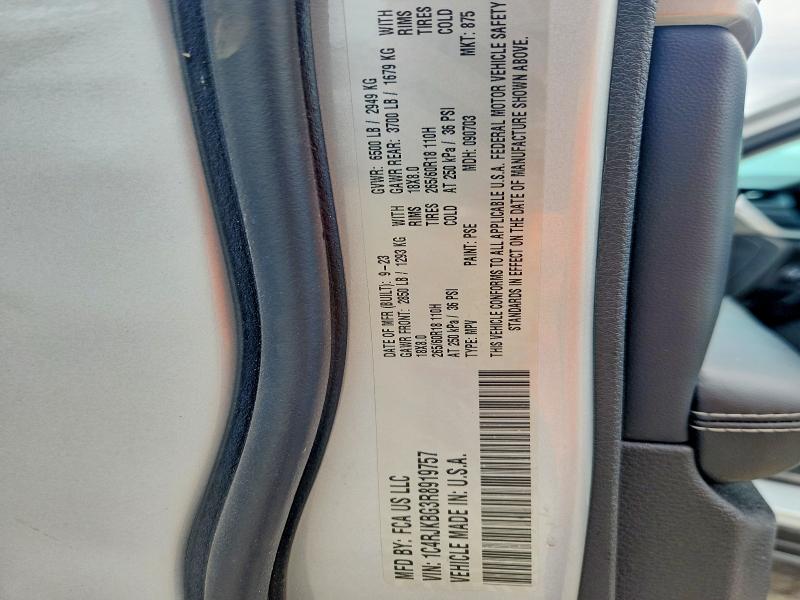 60978566 :رقم المزاد ، 1C4RJKBG3R8919757 vin ، 2024 Jeep Grand Cherokee مزاد بيع
