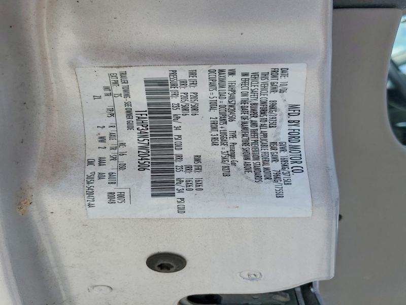 62941156 :رقم المزاد ، 1FAHP34N57W204506 vin ، 2007 Ford Focus مزاد بيع