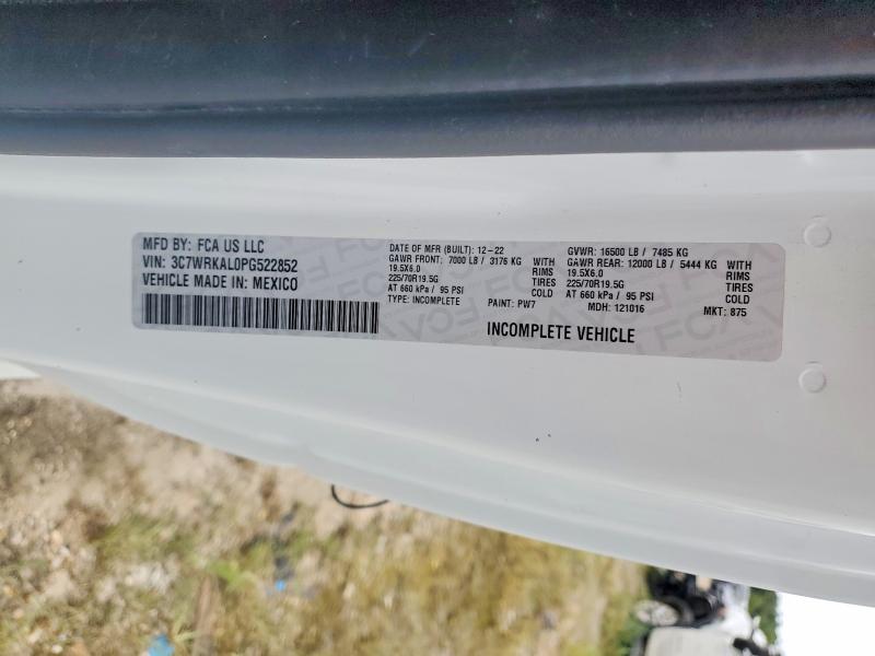 Aukcja sprzedaży 2023 Ram 4500, vin: 3C7WRKAL0PG522852, numer aukcji: 61663076