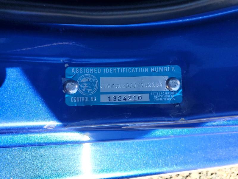 Aukcja sprzedaży 2018 Honda Civic, vin: 2HGFC1E55JH702194, numer aukcji: 59854436