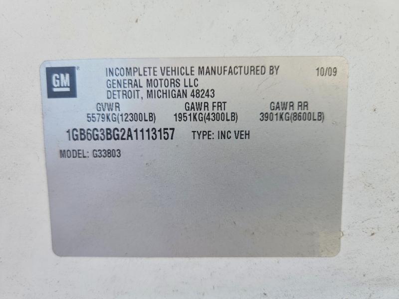 Продаж на аукціоні авто 2010 Chevrolet Exp G3500, vin: 1GB6G3BG2A1113157, номер лоту: 61336736