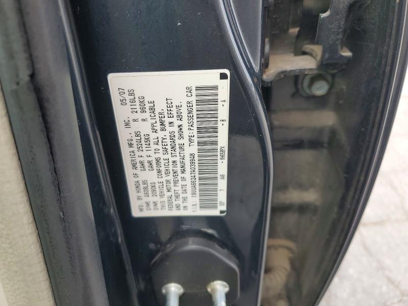 2007 Acura Tl მანქანა იყიდება აუქციონზე, vin: 19UUA66247A039948, აუქციონის ნომერი: 60021556