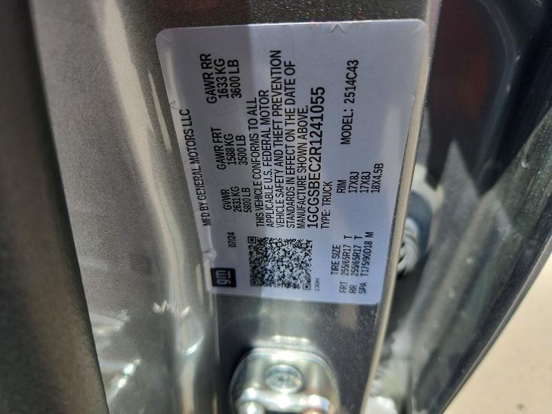 2024 Chevrolet Colorado მანქანა იყიდება აუქციონზე, vin: 1GCGSBEC2R1241055, აუქციონის ნომერი: 60552846