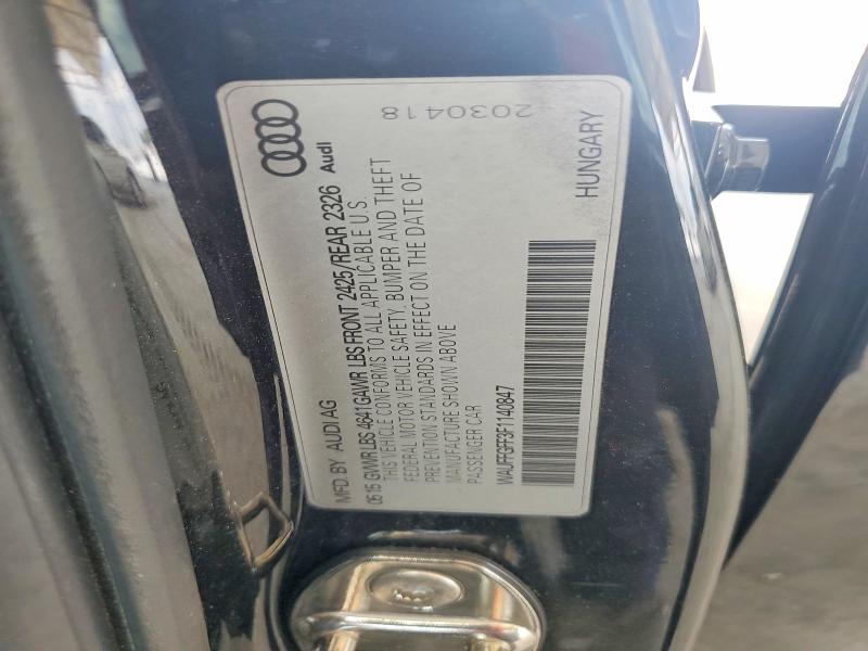 2015 Audi S3 მანქანა იყიდება აუქციონზე, vin: WAUFFGFF3F1140847, აუქციონის ნომერი: 59702886