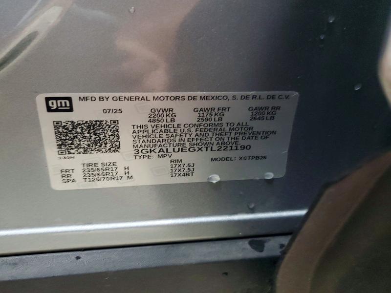 Продажа на аукционе авто 2026 Gmc Terrain, vin: 3GKALUEGXTL221190, номер лота: 60314386