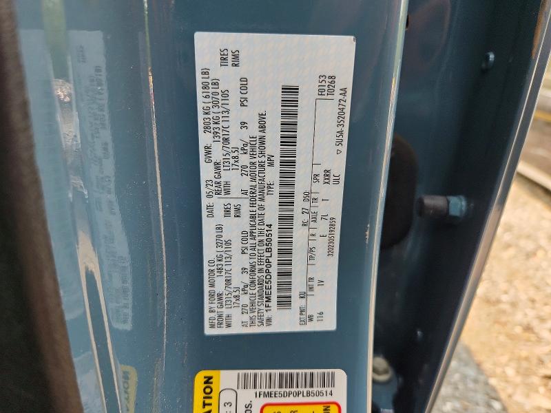60996746 :رقم المزاد ، 1FMEE5DP0PLB50514 vin ، 2023 Ford Bronco مزاد بيع