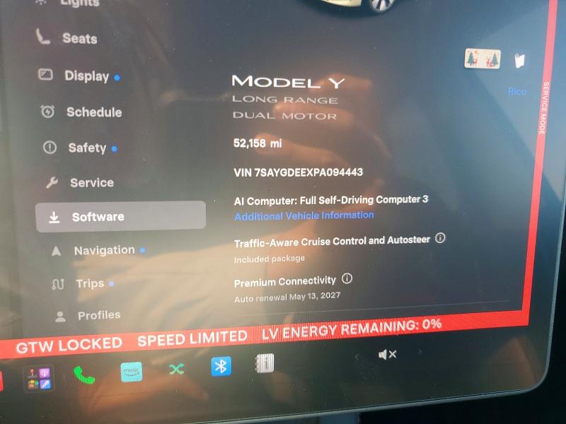 Aukcja sprzedaży 2023 Tesla Model Y, vin: 7SAYGDEEXPA094443, numer aukcji: 61976586