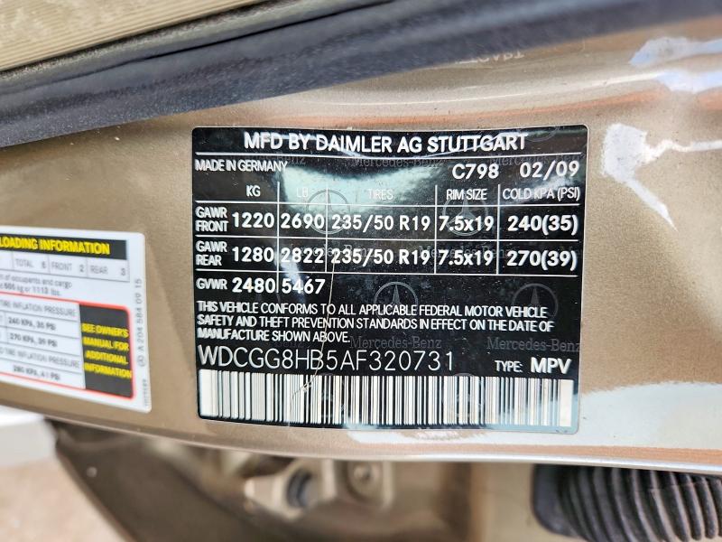 Aukcja sprzedaży 2010 Mercedes-benz Glk, vin: WDCGG8HB5AF320731, numer aukcji: 61201136