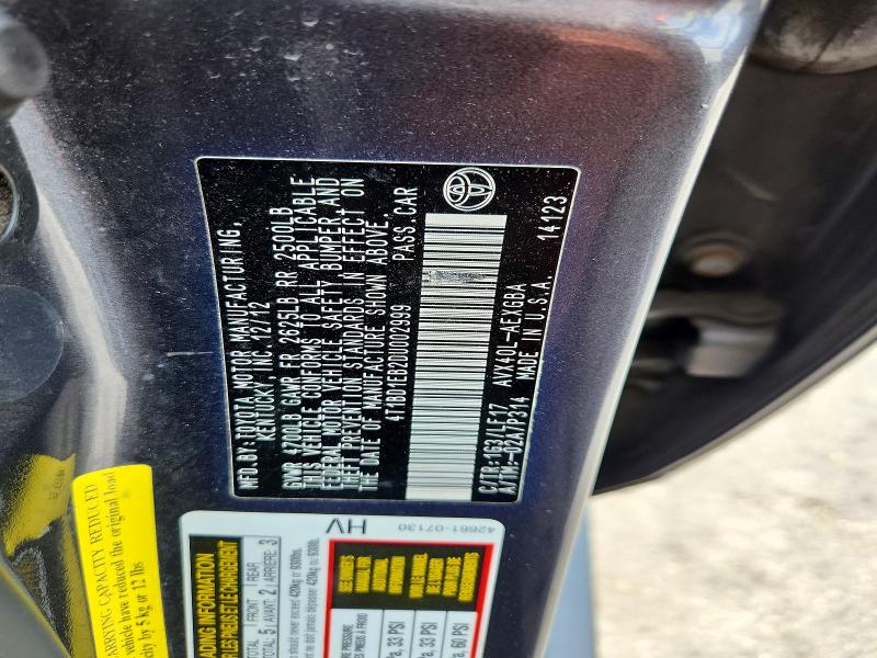 Aukcja sprzedaży 2013 Toyota Avalon Hybrid, vin: 4T1BD1EB2DU002999, numer aukcji: 59305236