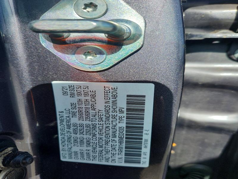 Продаж на аукціоні авто 2021 Honda Cr-v, vin: 7FARW1H86ME024305, номер лоту: 61776196