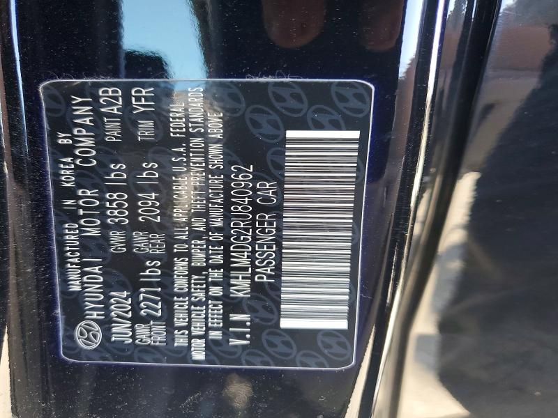 Aukcja sprzedaży 2024 Hyundai Elantra, vin: KMHLM4DG2RU840962, numer aukcji: 59989406