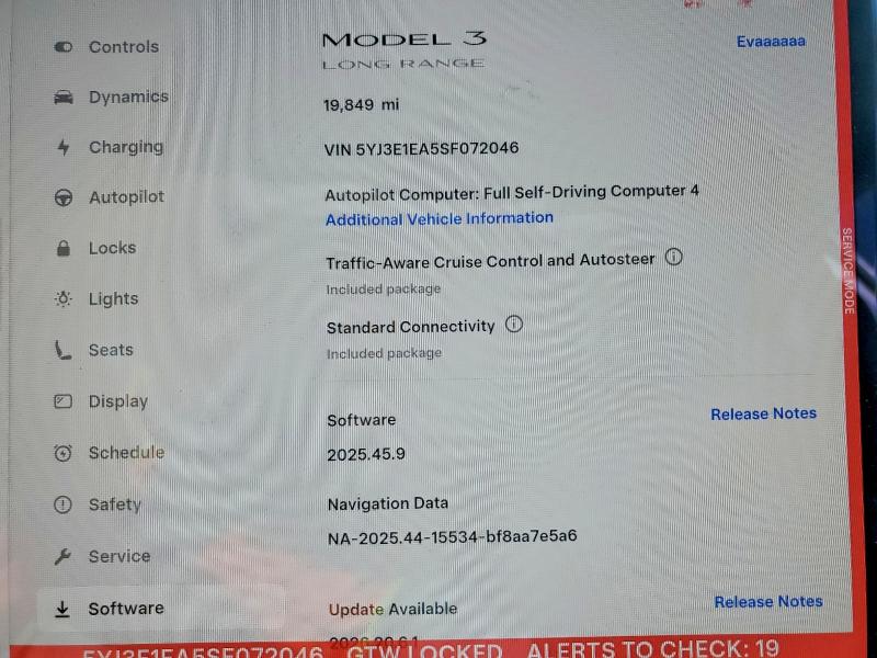 Продаж на аукціоні авто 2025 Tesla Model 3, vin: 5YJ3E1EA5SF072046, номер лоту: 60890806