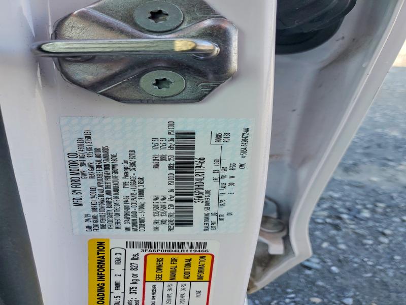 Продажа на аукционе авто 2020 Ford Fusion, vin: 3FA6P0HD4LR119466, номер лота: 62874776