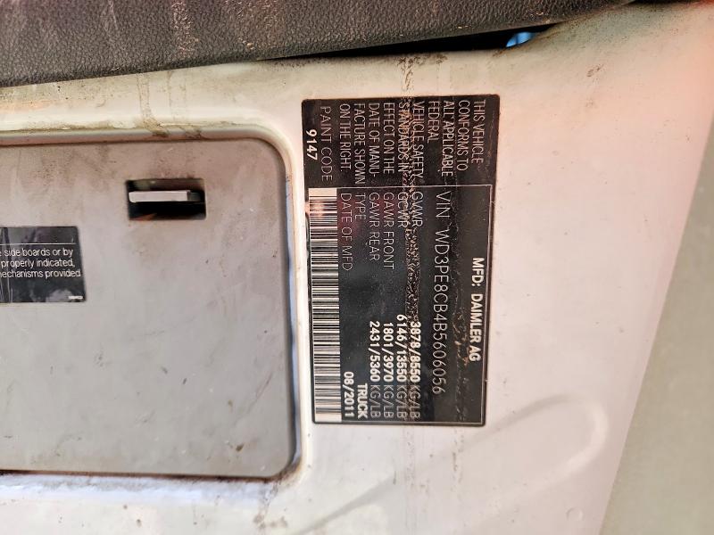2011 Mercedes-benz Sprinter მანქანა იყიდება აუქციონზე, vin: WD3PE8CB4B5606056, აუქციონის ნომერი: 60435336