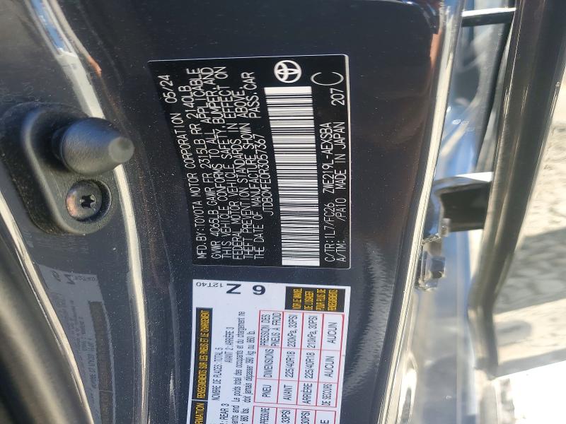 Продаж на аукціоні авто 2024 Toyota Corolla Hybrid, vin: JTDBCMFE0R3057367, номер лоту: 62476186