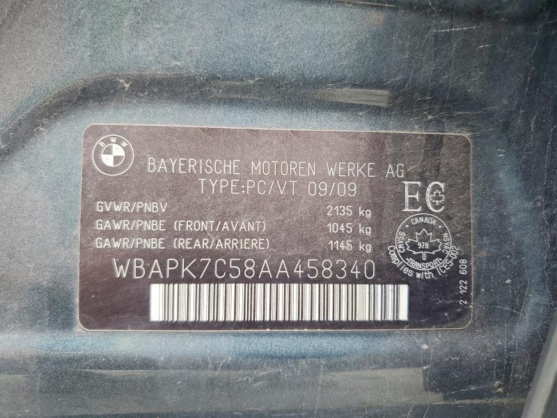 Продаж на аукціоні авто 2010 Bmw 328, vin: WBAPK7C58AA458340, номер лоту: 60371666
