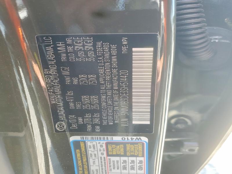 2025 Hyundai Tucson მანქანა იყიდება აუქციონზე, vin: 5NMJB3DE3SH514420, აუქციონის ნომერი: 60066596
