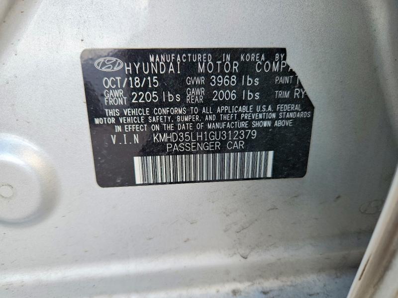 Aukcja sprzedaży 2016 Hyundai Elantra Gt, vin: KMHD35LH1GU312379, numer aukcji: 61894966