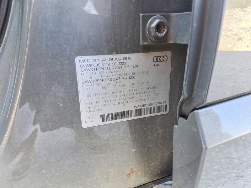 Aukcja sprzedaży 2019 Audi Q3, vin: WA1AECF30K1076463, numer aukcji: 66274576