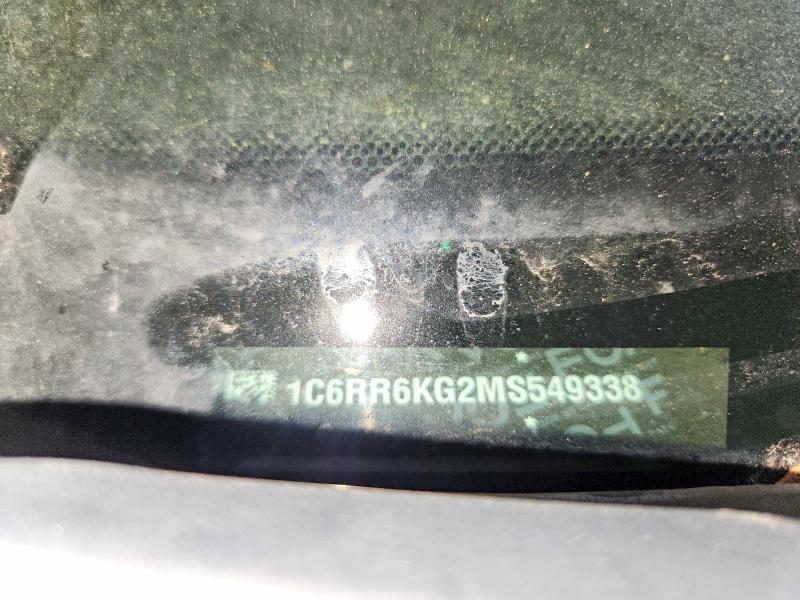 61166966 :رقم المزاد ، 1C6RR6KG2MS549338 vin ، 2021 Ram 1500 Classic مزاد بيع