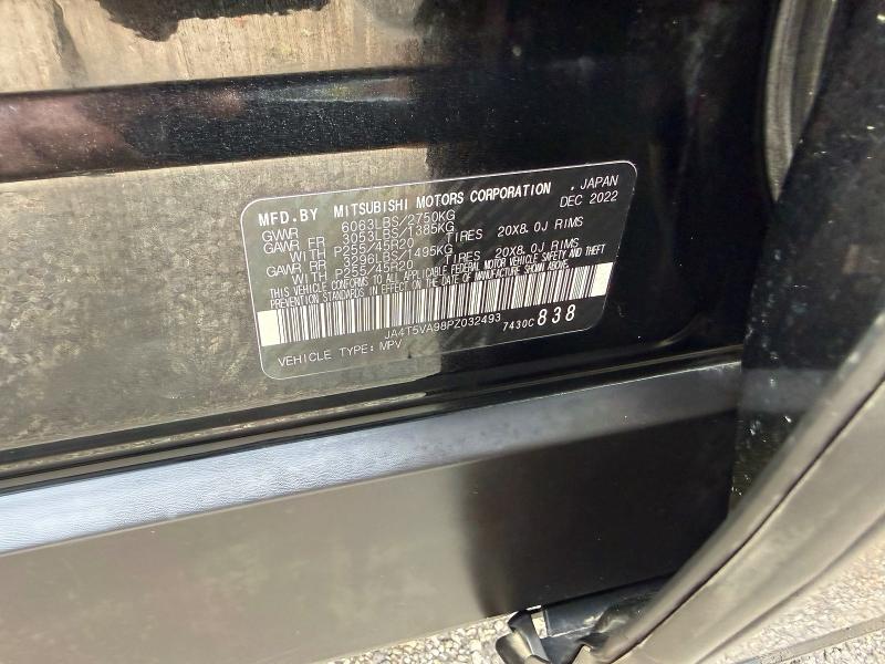 2023 Mitsubishi Outlander მანქანა იყიდება აუქციონზე, vin: JA4T5VA98PZ032493, აუქციონის ნომერი: 61787076