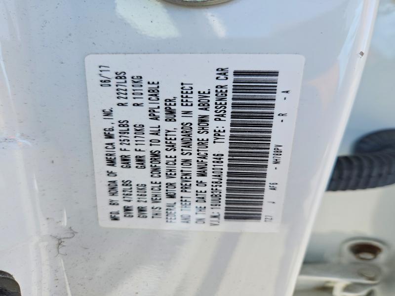 61510436 :رقم المزاد ، 19UUB3F58JA001846 vin ، 2018 Acura Tlx مزاد بيع