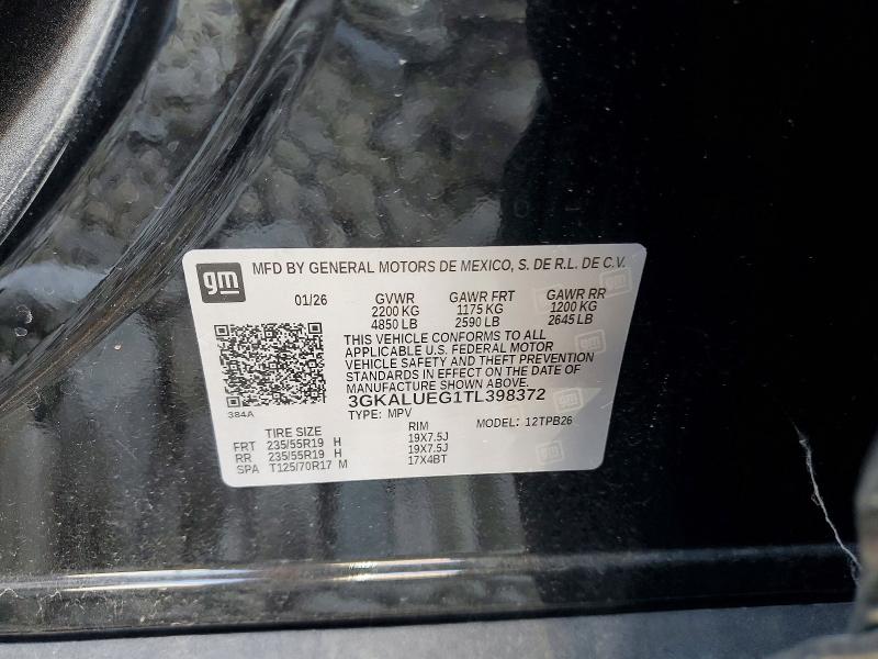 Aukcja sprzedaży 2026 Gmc Terrain, vin: 3GKALUEG1TL398372, numer aukcji: 60517896