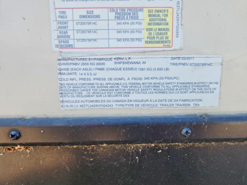 Продажа на аукционе авто 2017 Kz Connect, vin: 4EZTL2425H7024243, номер лота: 59161136