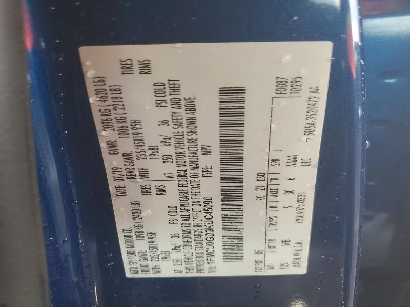 Продажа на аукционе авто 2019 Ford Escape, vin: 1FMCU0GD9KUC45008, номер лота: 63145096