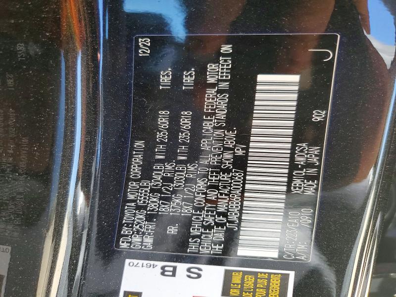 62545396 :رقم المزاد ، JTJABABB6RA000687 vin ، 2024 Lexus Rz مزاد بيع