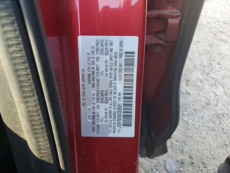 61917906 :رقم المزاد ، JM3KFBCM2K0536461 vin ، 2019 Mazda Cx-5 مزاد بيع