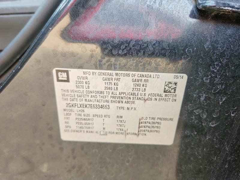 61298186 :رقم المزاد ، 2GKFLXEK7E6334663 vin ، 2014 Gmc Terrain مزاد بيع