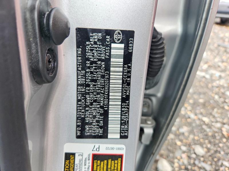 Aukcja sprzedaży 2017 Toyota Camry Hybrid, vin: 4T1BD1FK6HU207973, numer aukcji: 59809326