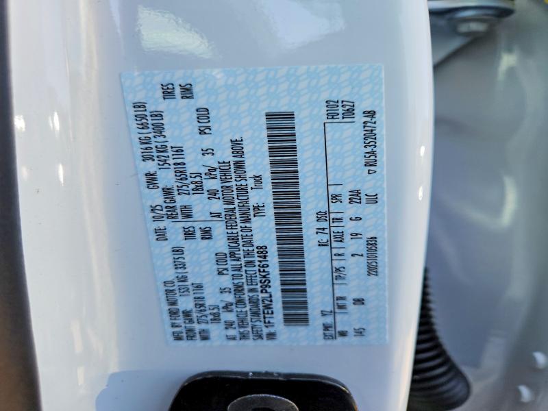 Auction sale of the 2025 Ford F150, vin: 1FTEW2LP9SKF61488, lot number: 59878956