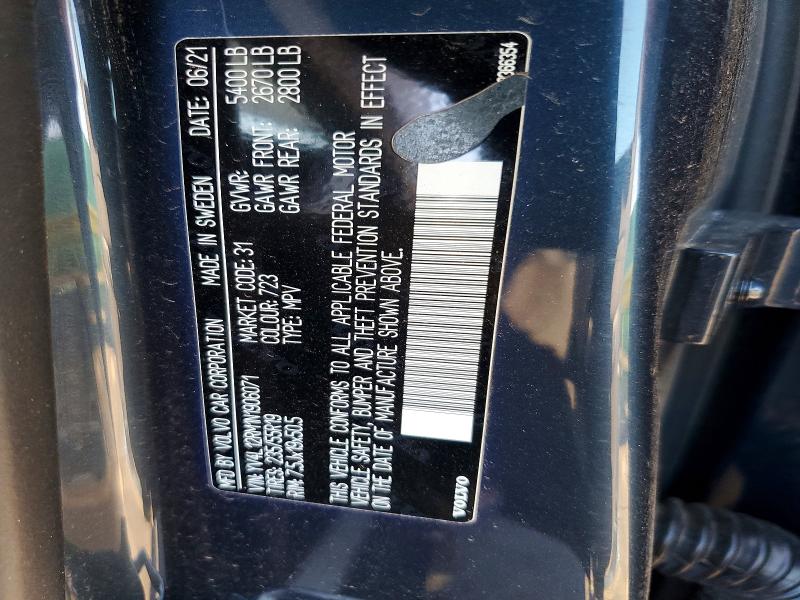 Aukcja sprzedaży 2022 Volvo Xc60, vin: YV4L12RM1N1906071, numer aukcji: 61673896