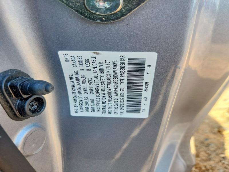 Aukcja sprzedaży 2017 Honda Civic, vin: 2HGFC3B76HH351663, numer aukcji: 61701586