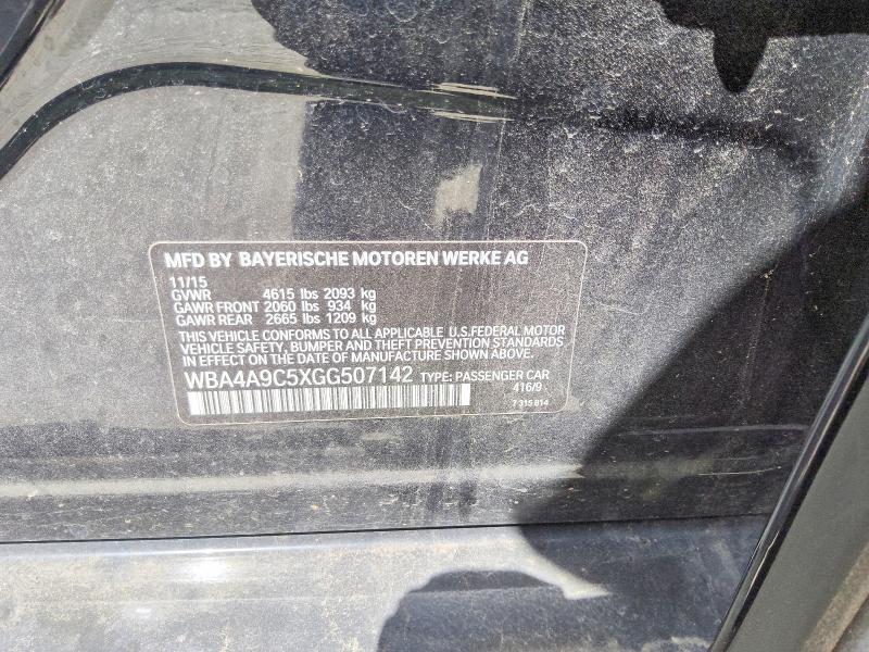 60060756 :رقم المزاد ، WBA4A9C5XGG507142 vin ، 2016 Bmw 428 مزاد بيع
