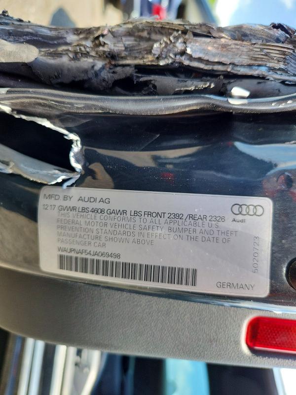 Aukcja sprzedaży 2018 Audi A5, vin: WAUPNAF54JA069498, numer aukcji: 61837176