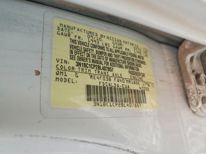 Продажа на аукционе авто 2011 Nissan Versa, vin: 3N1BC1CP2BL407857, номер лота: 60626296