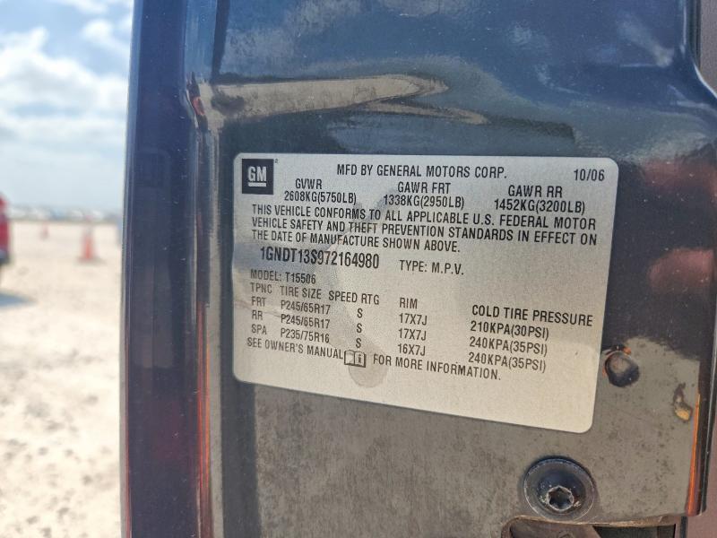 2007 Chevrolet Trailblazer მანქანა იყიდება აუქციონზე, vin: 1GNDT13S972164980, აუქციონის ნომერი: 62666356