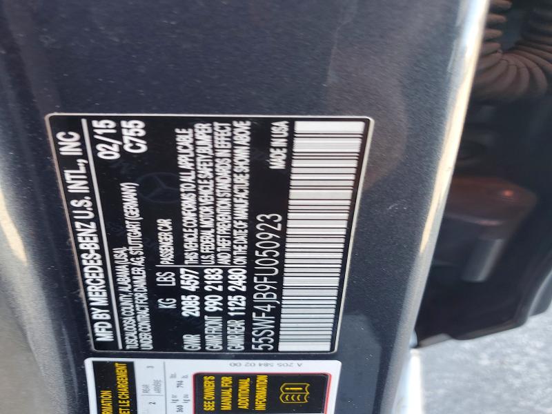 Продаж на аукціоні авто 2015 Mercedes-benz C, vin: 55SWF4JB9FU050923, номер лоту: 62236116