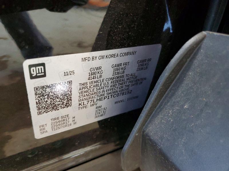 61749306 :رقم المزاد ، KL77LHEP1TC078152 vin ، 2026 Chevrolet Trax مزاد بيع