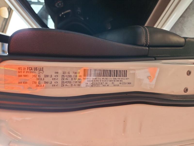 Aukcja sprzedaży 2018 Dodge Durango, vin: 1C4SDJGJ6JC213617, numer aukcji: 61767106