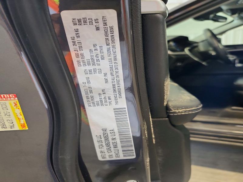 60506756 :رقم المزاد ، 1C4RJKBGXN8629140 vin ، 2022 Jeep Grand Cherokee مزاد بيع