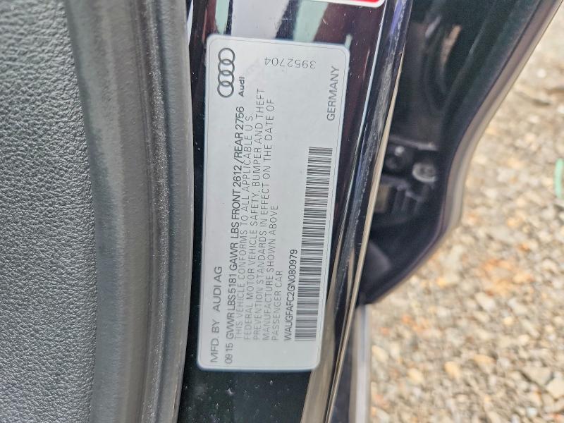 Продаж на аукціоні авто 2016 Audi A6, vin: WAUGFAFC2GN080979, номер лоту: 60513996