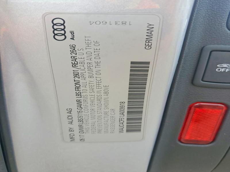 Продажа на аукционе авто 2018 Audi S5, vin: WAUC4CF51JA009918, номер лота: 60782196